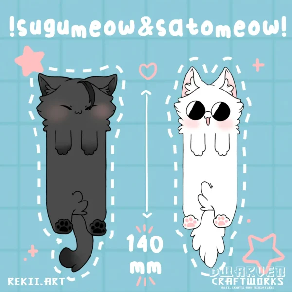 Sugumeow & Satomeow Bookmark